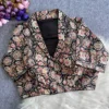 Pure Kalamkari Cotton Collar Neck Readymade Blouse | Padded Front Hook Saree Blouse (Free Size upto 42) - Image 8