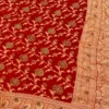Pure Khaddi Chiffon Banarasi Saree with All-Over Meenakari Jaal | Lightweight Floral Zari Weaving Saree - Image 6