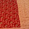 Pure Khaddi Chiffon Banarasi Saree with All-Over Meenakari Jaal | Lightweight Floral Zari Weaving Saree - Image 8