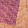 Pure Khaddi Chiffon Banarasi Saree with All-Over Meenakari Jaal | Lightweight Floral Zari Weaving Saree - Image 9