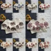 Pure Khadi Cotton Printed Motif Readymade Saree Blouse with Pom Pom Lace (Padded, 38–42)