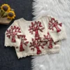 Pure Khadi Cotton Printed Motif Readymade Saree Blouse with Pom Pom Lace (Padded, 38–42) - Image 11