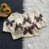 Pure Khadi Cotton Printed Motif Readymade Saree Blouse with Pom Pom Lace (Padded, 38–42) - Image 4