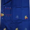 Pure Mangalagiri Cotton Silk Handloom Saree with Hand Embroidery & Nizam Border | Traditional Festive Saree with Heavy Embroidered Blouse - Image 9