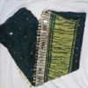 Pure Modal Gaji Silk Bandhani Saree with Real Mirror Lace Border - Image 8