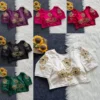 Pure Silk Handwork Zardosi & Kardana Embroidered Readymade Blouse with Side Elastic (Padded, 38–42) - Image 2