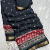 Pure Soft Georgette Bandhej Print Saree with Rich Pallu & Zari Jacquard Border | Lightweight Daily Wear - Image 5