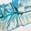 Pure Tissue Gadwal Silk Saree – Traditional Muniya Butta Border with Contrast Pallu & Blouse - Image 3