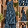 Rajasthani Leheriya Print Modal Silk Kurti with Flared Palazzo Pants - Image 2