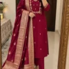 Roman Silk Heavy Embroidered Kurti Pant Set with Jacquard Dupatta | Festive Party Wear Suit for Women (Sizes S to 6XL) - Image 10
