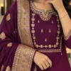 Roman Silk Heavy Embroidered Kurti Pant Set with Jacquard Dupatta | Festive Party Wear Suit for Women (Sizes S to 6XL) - Image 4