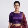 Scalloped Peter Pan Collar Blouse | Designer Readymade Saree Blouse Online - Image 3