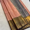 Semi Pattu Tissue Silk Saree with Rich Contrast Zari Pallu - Image 12