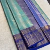 Semi Pattu Tissue Silk Saree with Rich Contrast Zari Pallu - Image 16