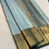 Semi Pattu Tissue Silk Saree with Rich Contrast Zari Pallu - Image 3