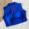 Shirt Collar Silk Saree Blouse Readymade – Sleeveless Padded Designer Blouse with Stretch Side Smocking (Size 38 to 42) - Image 19