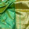 Silk Mark Certified Pure Katan Handloom Silk Saree | Rich Zari Border & Pallu Traditional Wedding & Party Wear Saree - Image 19