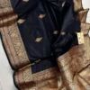 Silk Mark Certified Pure Katan Handloom Silk Saree | Rich Zari Border & Pallu Traditional Wedding & Party Wear Saree - Image 2