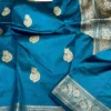 Silk Mark Certified Pure Katan Handloom Silk Saree | Rich Zari Border & Pallu Traditional Wedding & Party Wear Saree - Image 21