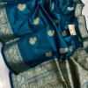 Silk Mark Certified Pure Katan Handloom Silk Saree | Rich Zari Border & Pallu Traditional Wedding & Party Wear Saree - Image 3