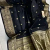 Silk Mark Certified Pure Katan Handloom Silk Saree | Rich Zari Border & Pallu Traditional Wedding & Party Wear Saree - Image 4