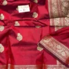 Silk Mark Certified Pure Katan Handloom Silk Saree | Rich Zari Border & Pallu Traditional Wedding & Party Wear Saree - Image 6