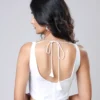 Sleeveless Designer Saree Blouse for Women | Ready-Made Scoop Neck Party Wear Blouse with Back Tie-Up - Image 4