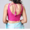 Sleeveless Designer Saree Blouse for Women | Ready-Made Scoop Neck Party Wear Blouse with Back Tie-Up - Image 5