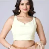 Sleeveless Designer Saree Blouse for Women | Ready-Made Sweetheart Neck Party Wear Blouse with Back Tie-Up - Image 3