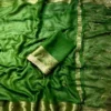 Soft Tissue Silk Saree with Real Ghungroo Work & Golden Zari Border - Image 10
