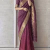 Soft Tissue Silk Saree with Real Ghungroo Work & Golden Zari Border - Image 5