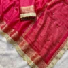 Soft Tissue Silk Saree with Real Ghungroo Work & Golden Zari Border - Image 6