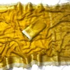 Soft Tissue Silk Saree with Real Ghungroo Work & Golden Zari Border - Image 8