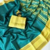 Soft Tussar Silk Daily Wear Check Saree | Lightweight Formal & Casual Wear Saree with Contrast Rich Pallu & Blouse - Image 11