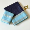 Soft Tussar Silk Daily Wear Check Saree | Lightweight Formal & Casual Wear Saree with Contrast Rich Pallu & Blouse - Image 14