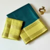 Soft Tussar Silk Daily Wear Check Saree | Lightweight Formal & Casual Wear Saree with Contrast Rich Pallu & Blouse - Image 7
