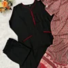 Solid Liva Rayon Kurti Pant Set with Printed Mul Cotton Dupatta (Set of 3) - Image 10