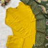 Solid Liva Rayon Kurti Pant Set with Printed Mul Cotton Dupatta (Set of 3) - Image 5