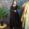 South Mul Chanderi Embroidered Anarkali Kurti with Dupatta | Festive Flared Gown Set (Length 48") - Image 13