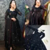 South Mul Chanderi Embroidered Anarkali Kurti with Dupatta | Festive Flared Gown Set (Length 48") - Image 3