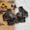 Stretchable Banarasi Borcade saree Blouse - Image 4