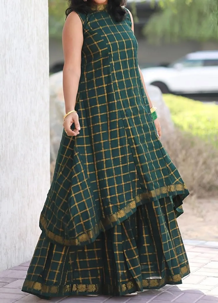 Trending Wholesale Checkered Handloom Ethnic Wear Collection