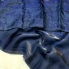 Two-Tone Fendy Satin Saree with Designer Cutdana & Beads Work Blouse Piece - Image 15