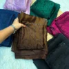 Two-Tone Fendy Satin Saree with Designer Cutdana & Beads Work Blouse Piece - Image 2