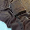Two-Tone Fendy Satin Saree with Designer Cutdana & Beads Work Blouse Piece - Image 4