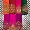 Wholesale Aari Work Blouse Pieces Under Factory Price | Heavy Bridal Maggam Handwork Silk Material (B2B Bulk Offer) - Image 3