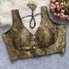Wholesale Bollywood Sabyasachi Banarasi Silk Padded Blouse - Readymade Designer Party Wear Blouse - Image 11