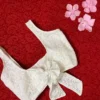 Wholesale Chikankari Square Neck Readymade Blouse – Padded Sleeveless Designer Back Bow Saree Choli (Free Size 32–44)