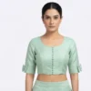 Wholesale Designer Bow-Back Silk Blouse | Bulk Readymade Saree Blouses Supplier