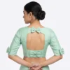 Wholesale Designer Bow-Back Silk Blouse | Bulk Readymade Saree Blouses Supplier - Image 3